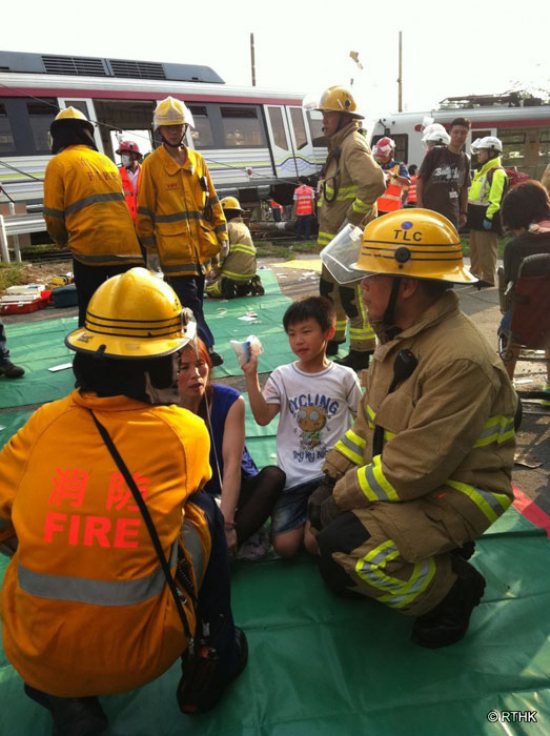 香港輕軌列車出軌
