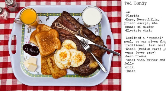美國死刑犯斷頭餐曝光