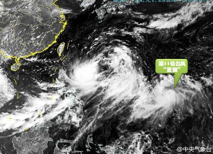 2014年第11號臺風夏浪生成