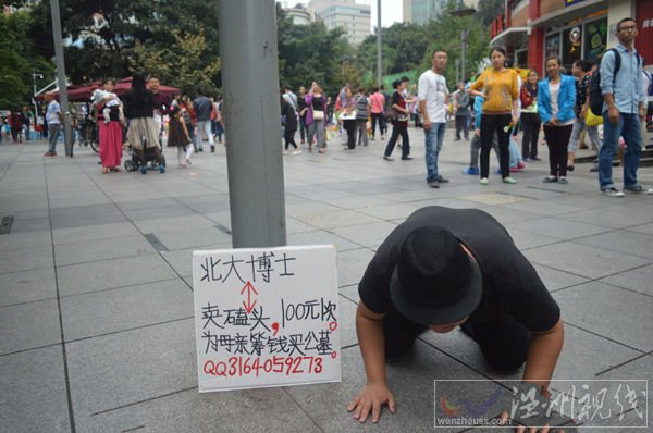 北大博士賣磕頭