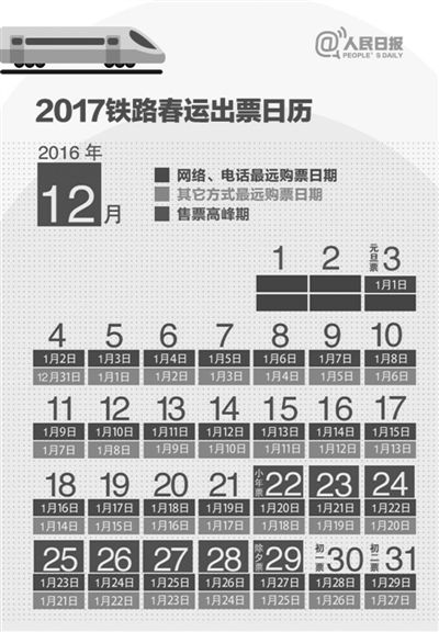 2017春運(yùn)方案出臺(tái)