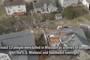 美國龍卷風至少造成14人死亡